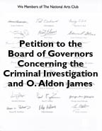 Petition to the Board of Governors Re: Criminal Investigation